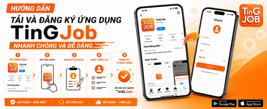 Hướng Dẫn Đăng Ký TinGJob Nhanh Chóng Cho Người Mới