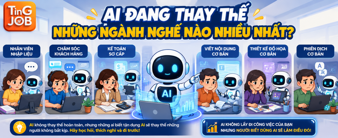AI Thay Thế Ngành Nghề Nào Nhiều Nhất?