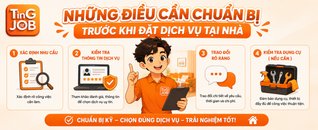 Những Điều Cần Chuẩn Bị Trước Khi Đặt Dịch Vụ Tại Nhà