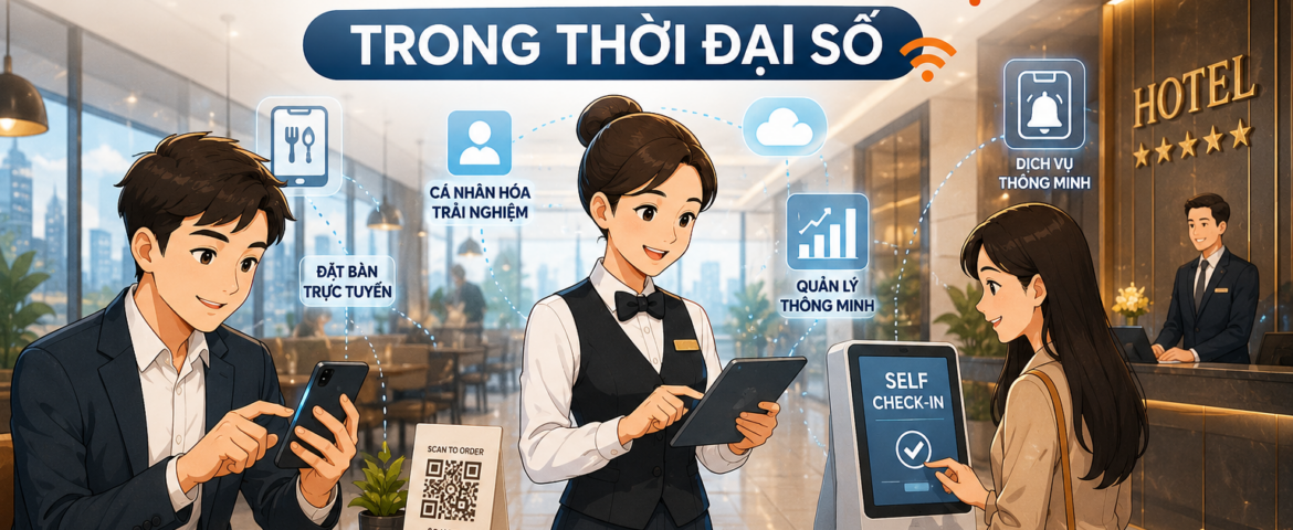 Xu Hướng Dịch Vụ Nhà Hàng Khách Sạn Trong Thời Đại Số